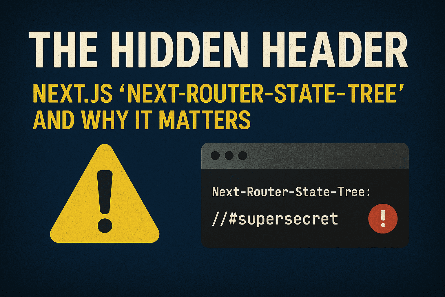 The Hidden Header: Next.js Next-Router-State-Tree and Why It Matters